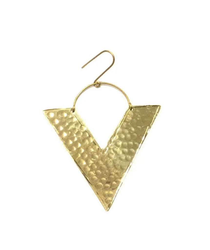 Big Triangle Earrings