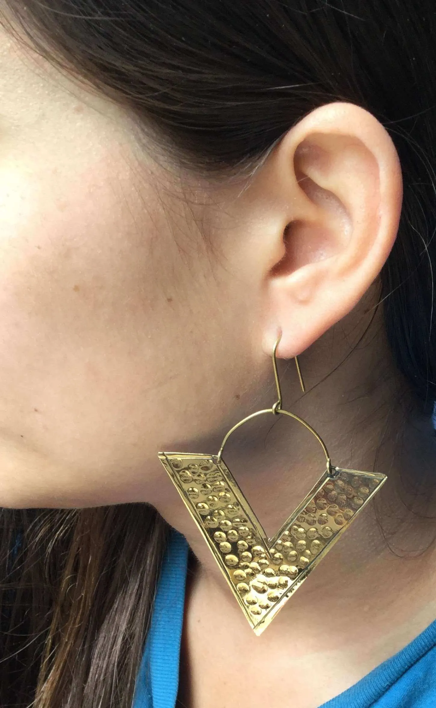 Big Triangle Earrings