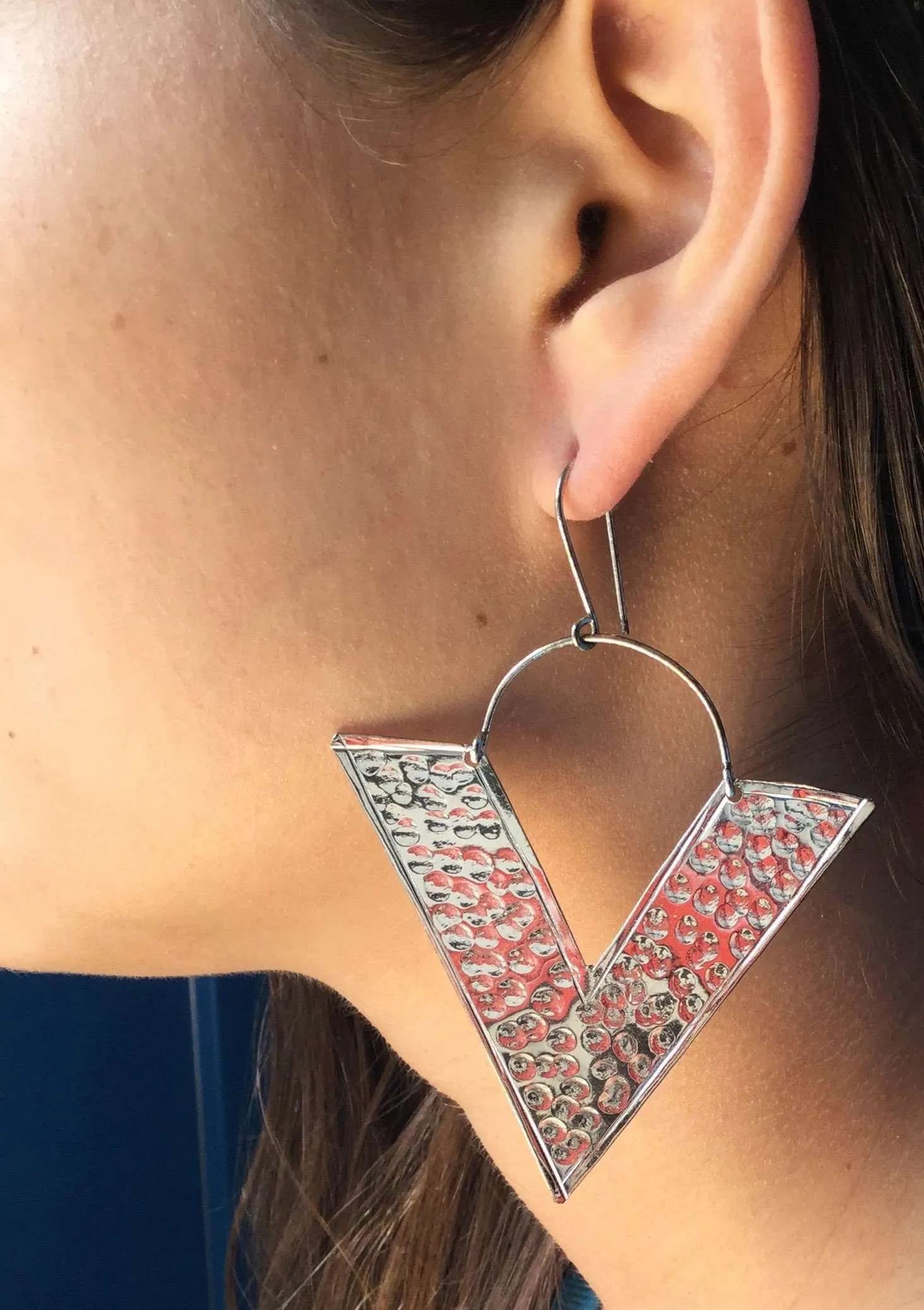 Big Triangle Earrings
