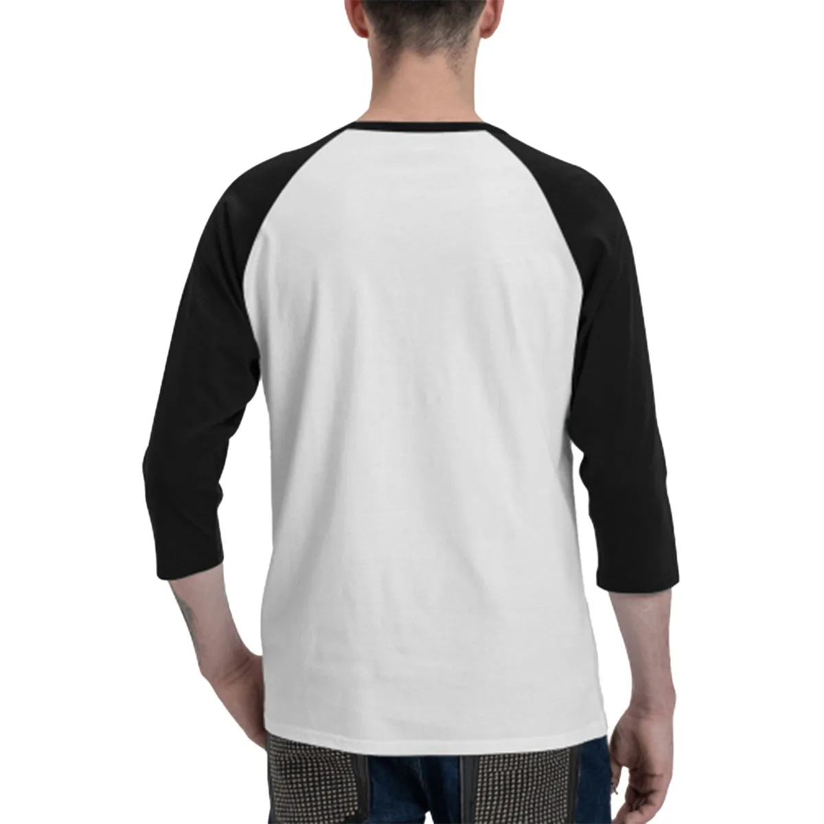 Bigfoot, Sasquatch on Toilet  3/4 Sleeve Cotton Baseball Shirt