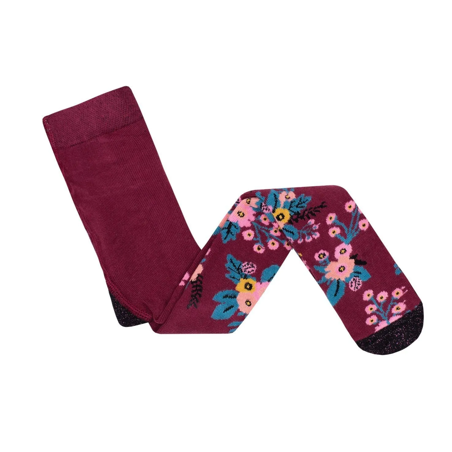 Billy Loves Audrey - Tights - Garden - Plum