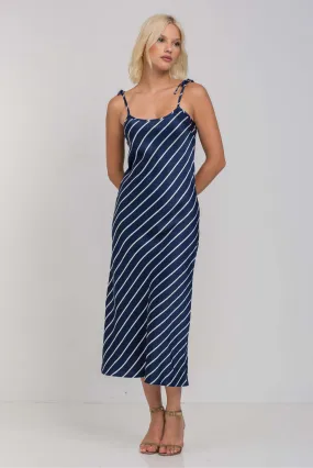 Blak - Bow Slip, Navy White Pinstripe