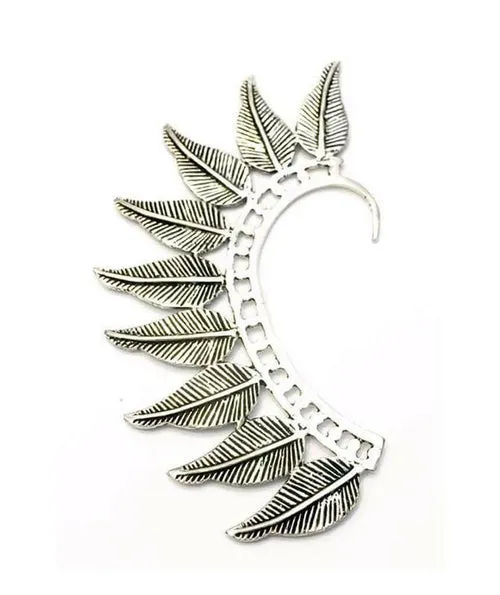 Boho Leaf Earcuff - Stunning Festival Accessory in Gold and Silver