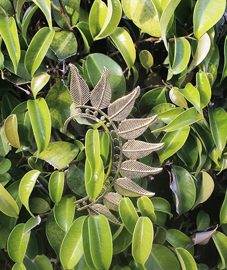 Boho Leaf Earcuff - Stunning Festival Accessory in Gold and Silver