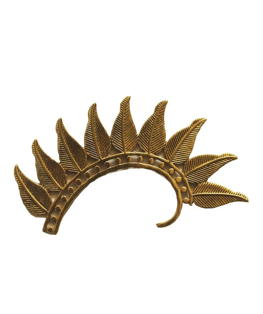 Boho Leaf Earcuff - Stunning Festival Accessory in Gold and Silver