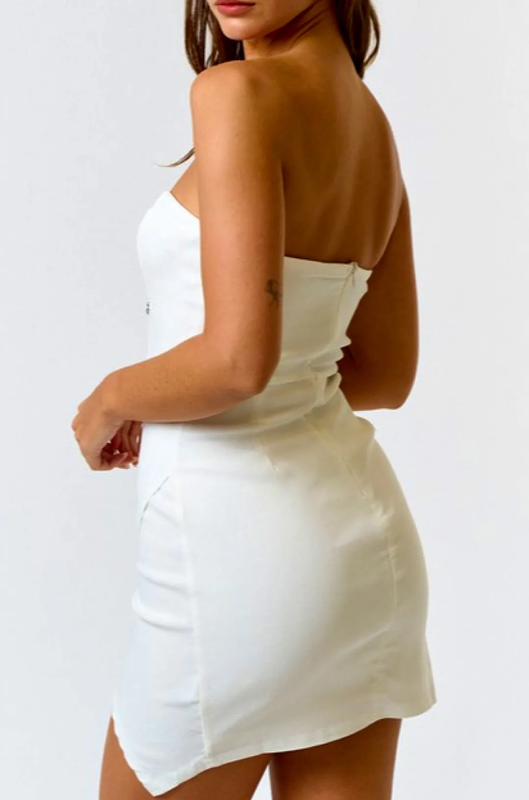 Bow Tube Mini Dress