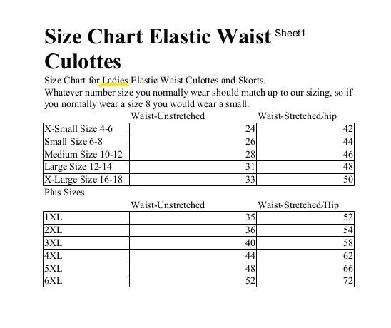 Box Pleat Culottes For Capitol Baptist Dover, DE - Adult and Child sizes