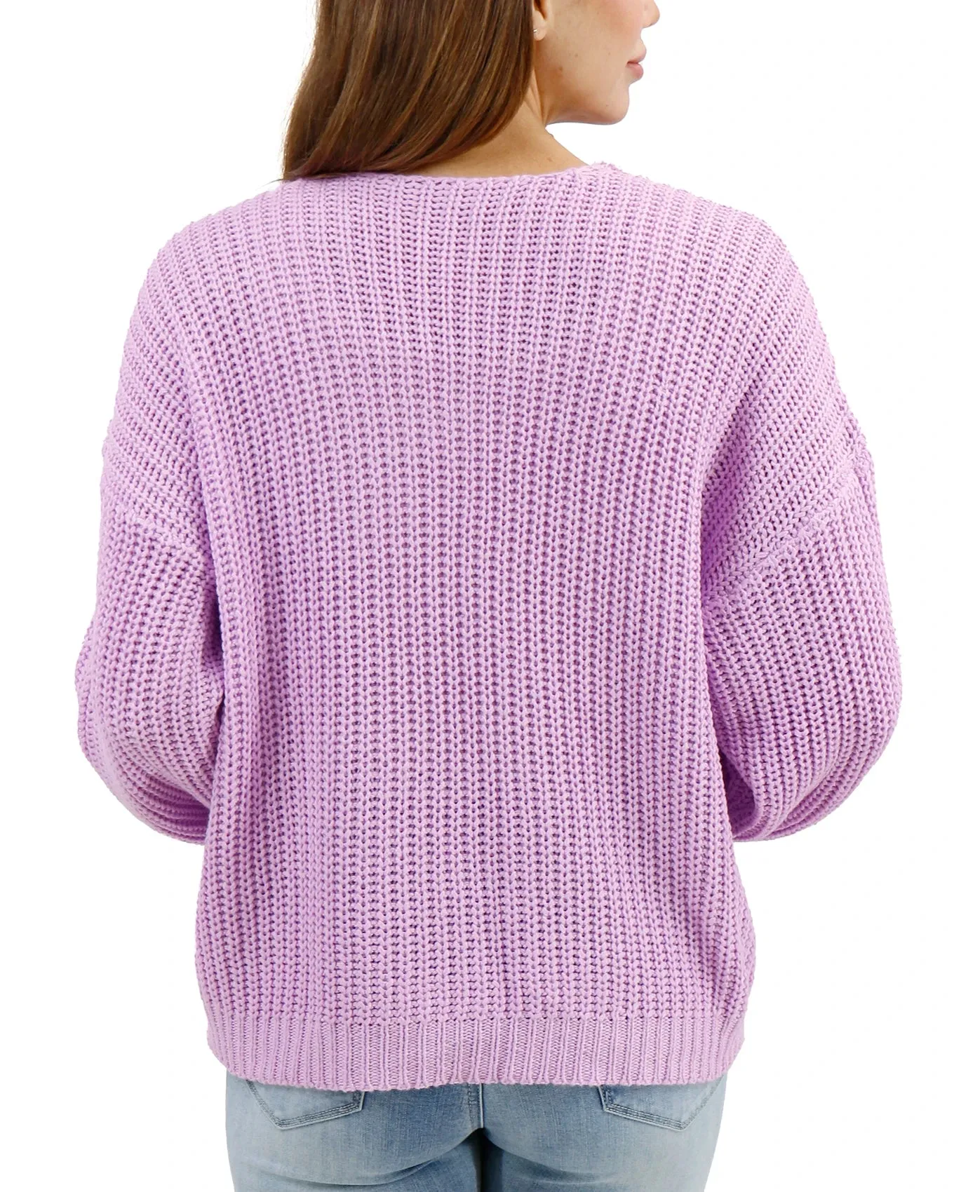 Boyfriend Slouchy Orchid Knit Sweater