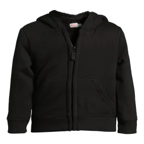 Boys’ Faux Shearling Hoodie Jacket, Size 10-12