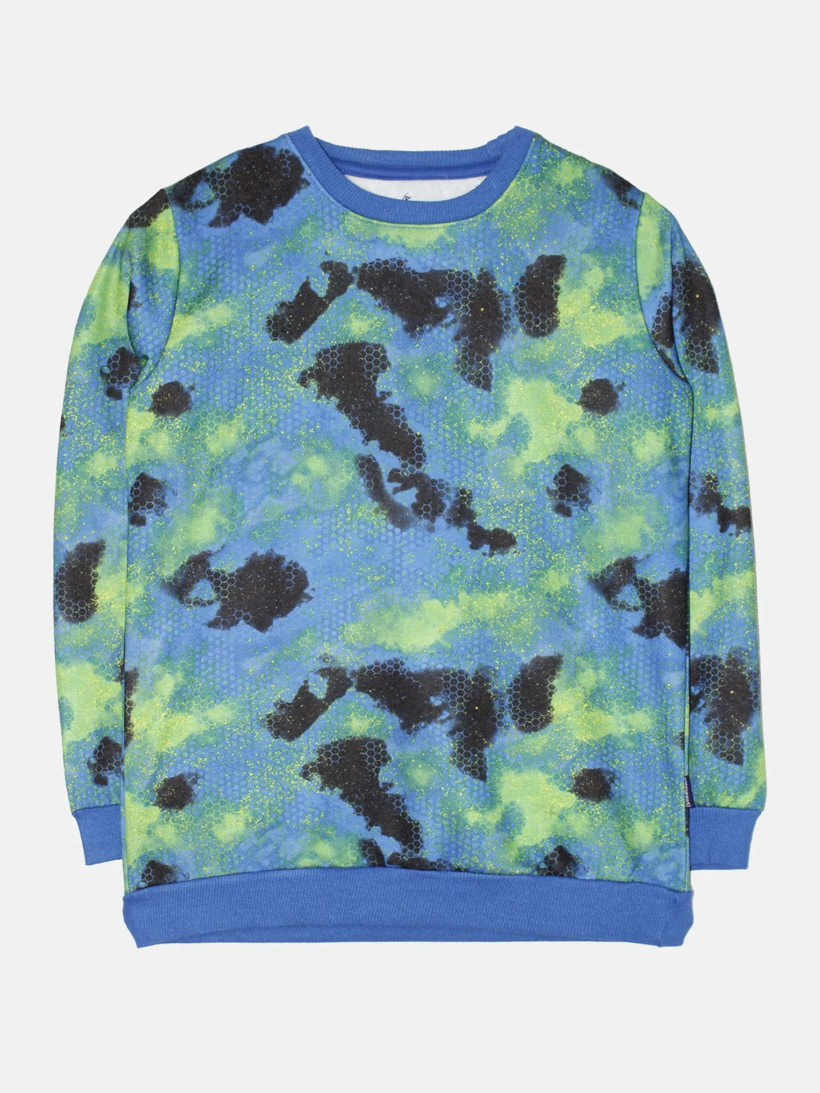 Boys Printed Round Neck Fleece Sweatshirt