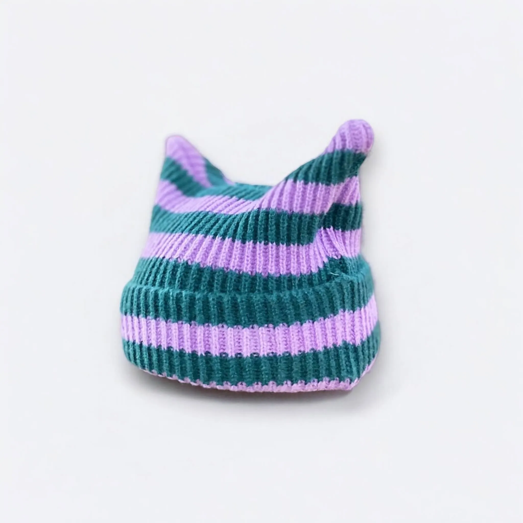 Cat Ear Striped Knitted Beanies
