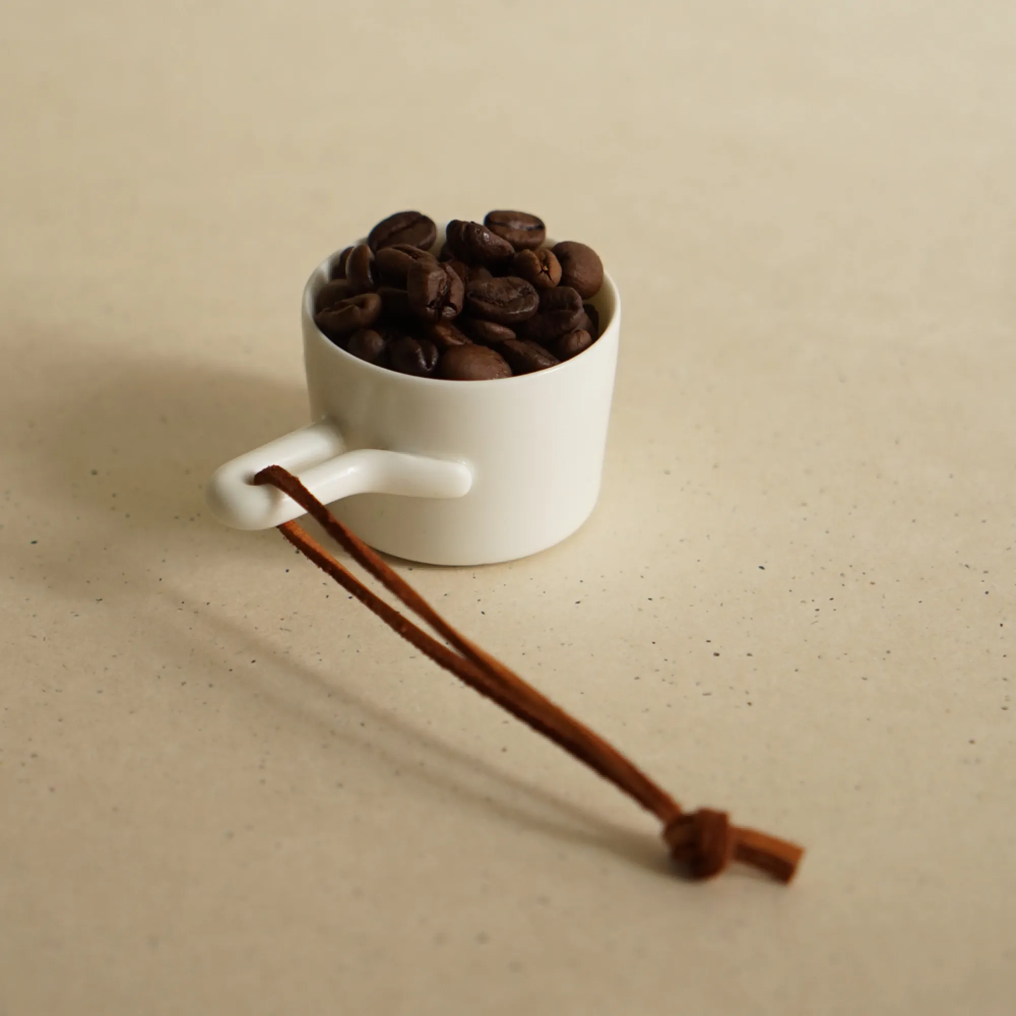 Ceramic Single Handled Coffee Cup with Saucer