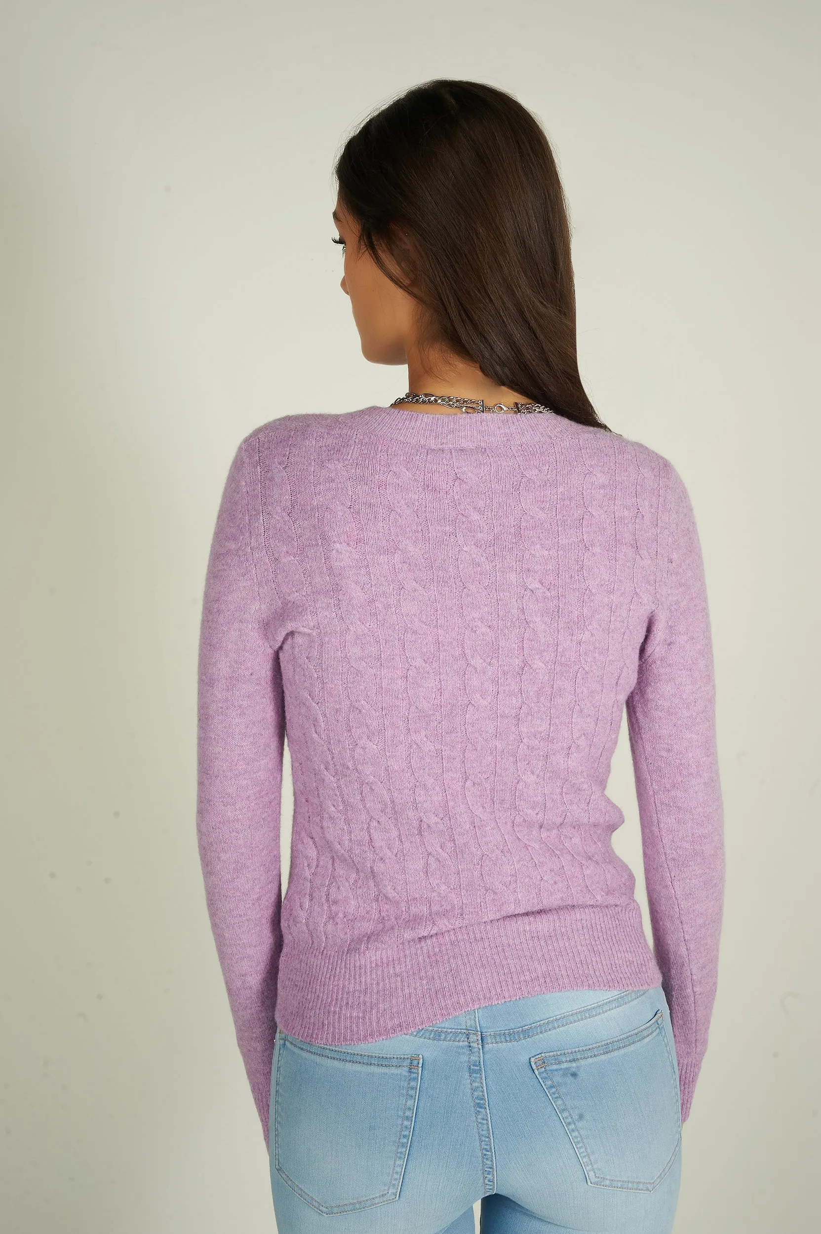 Chandail en tricot torsadé - CYRIELLE - (E-C11)