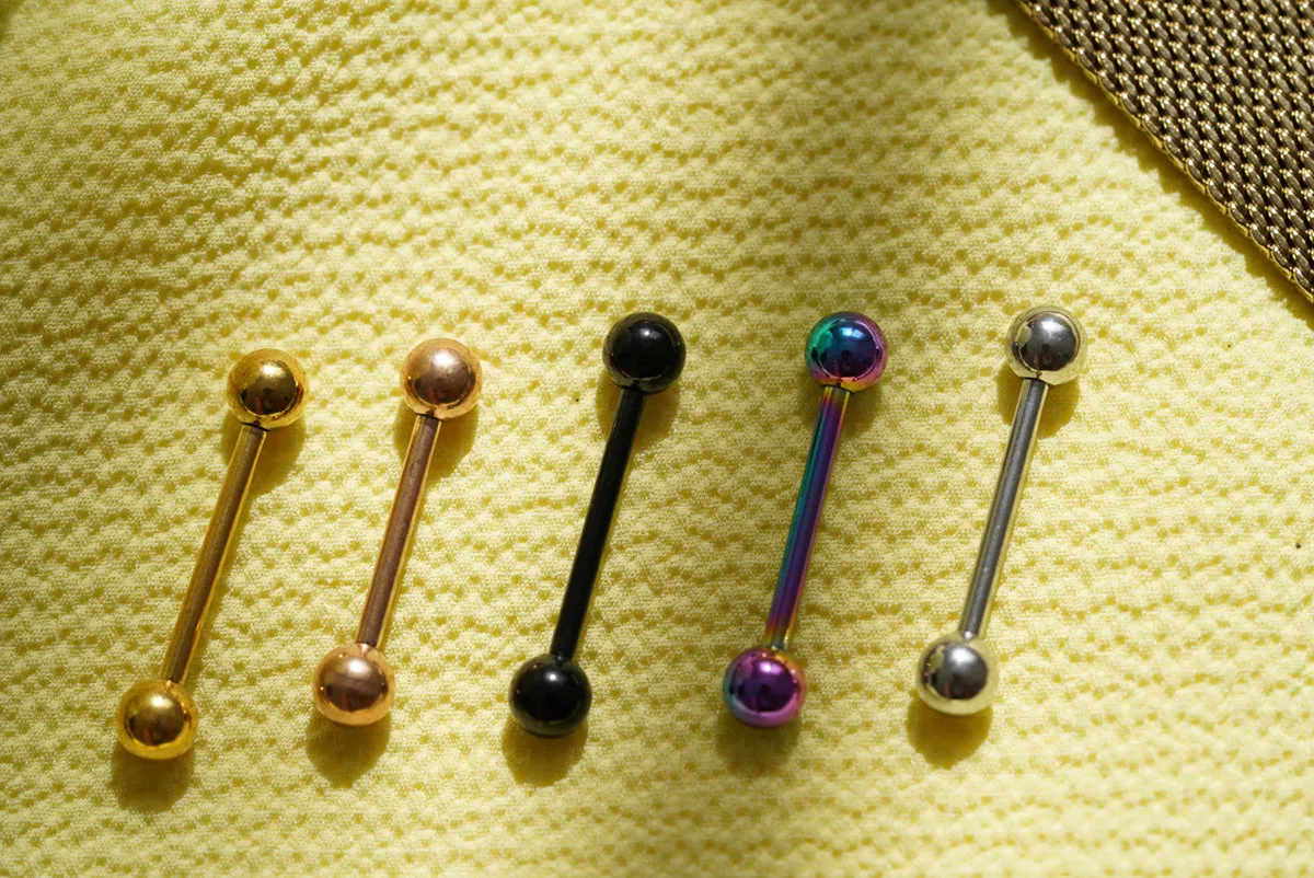 Classic Nipple and Tongue Piercing