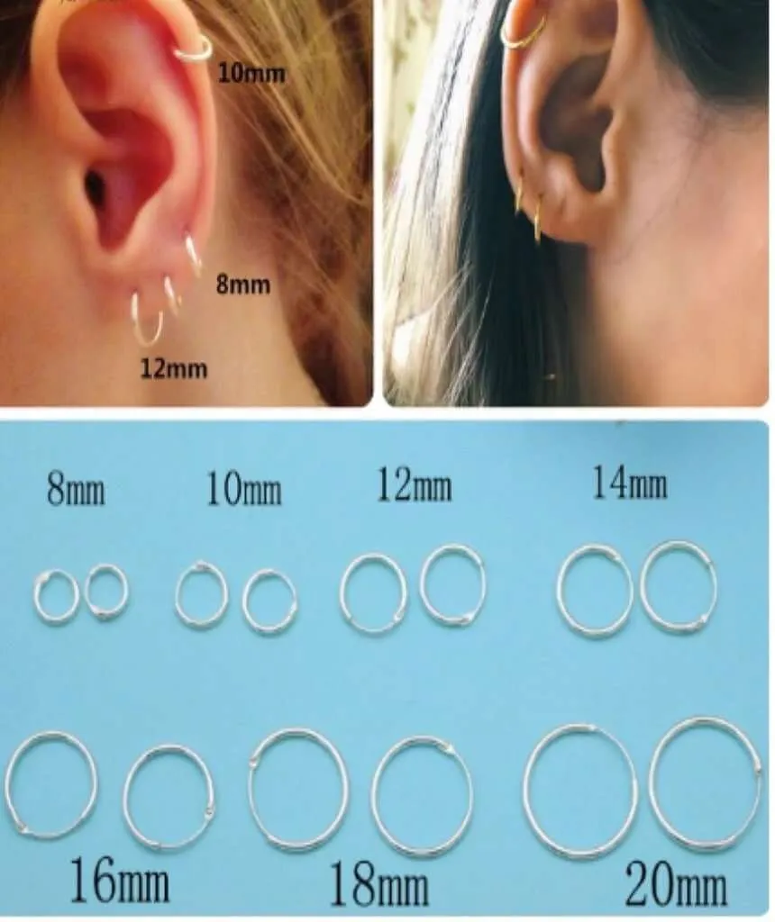 Classic Sterling Silver Hoop