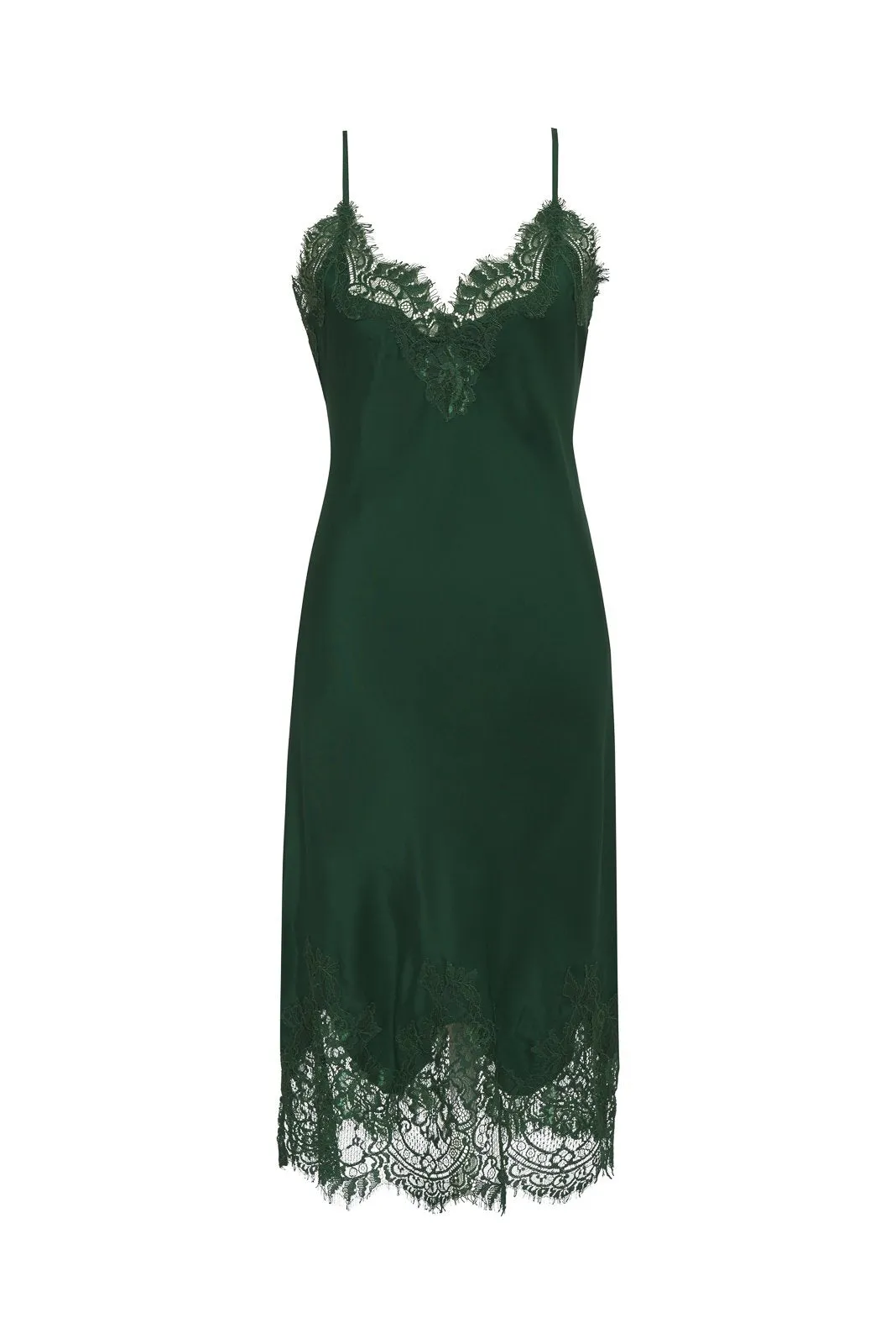 Coco Bodice Lace Dress Hunter