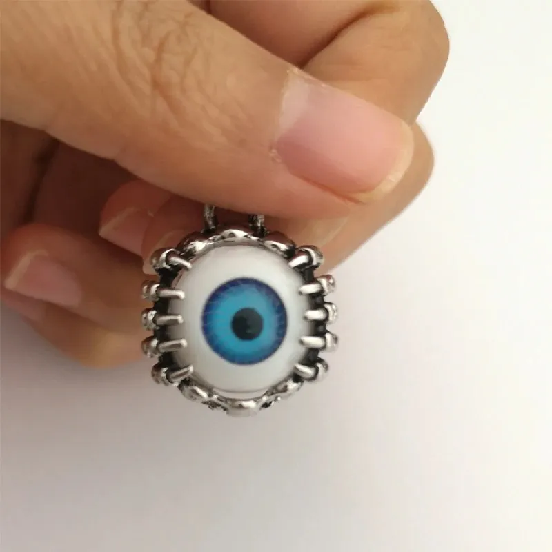 Cool 2PC Unisex Ear Reamer / Grunge Blue Eyes Tunnels / Stainless Steel Jewelry