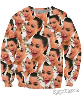 Crying Kim Crewneck Sweatshirt