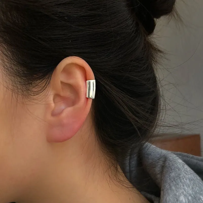Cylinder Chic Sterling Silver Ear Cuff Earring