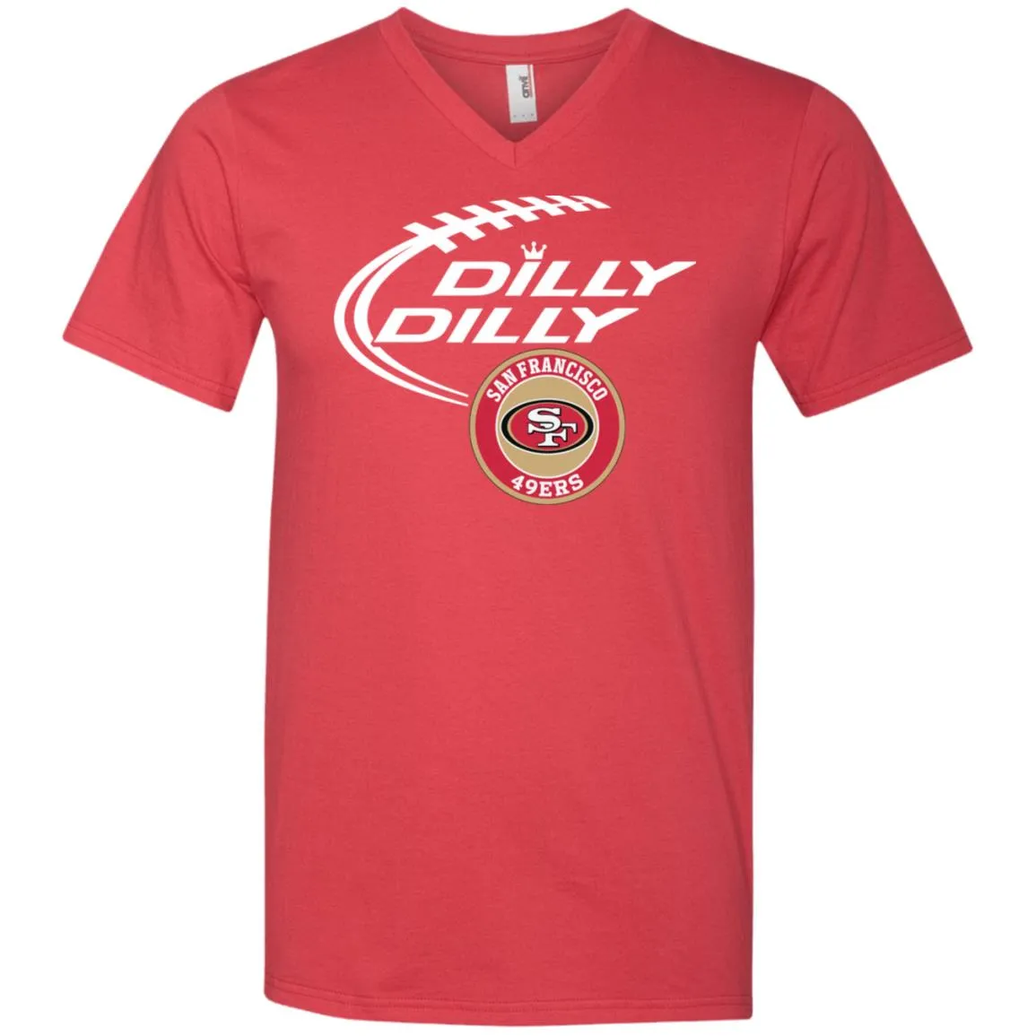 Dilly Dilly San Francisco 49ers Nfl Football Men V-Neck T-Shirt