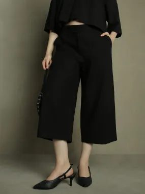 DL Woman Black Culottes Trousers