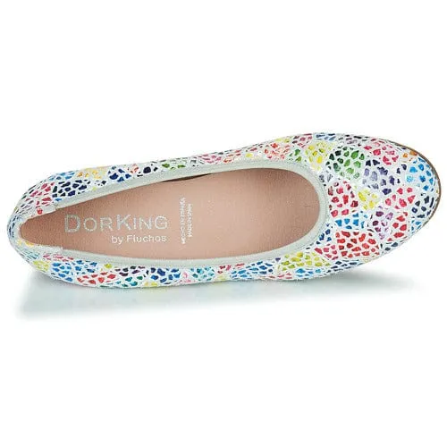 Dorking Women's Geminis Low Pumps- Blanco