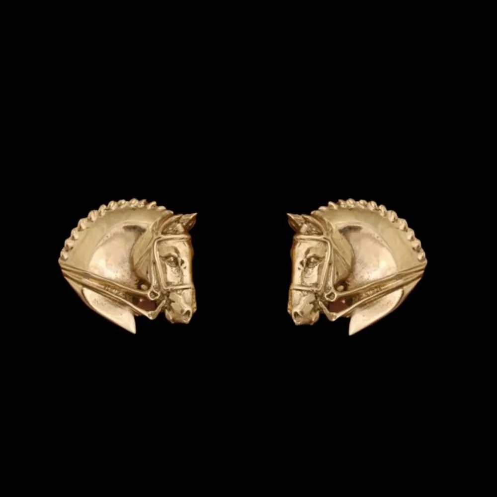 Dressage Gold Vermeil Petit Post Earrings