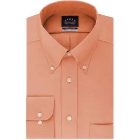 Eagle Men Regular Fit Non Iron stretch collar Dress Shirt burnt sienna