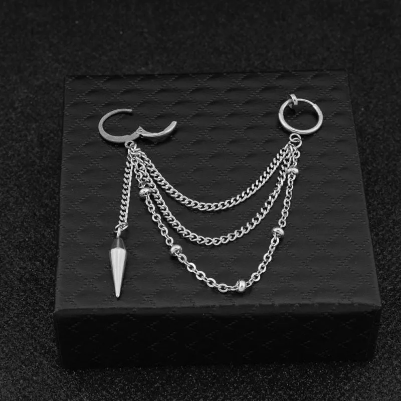 Ear Clip Cuff Cone Earrings