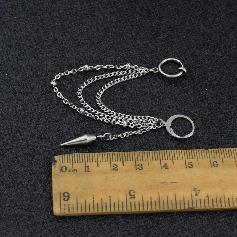 Ear Clip Cuff Cone Earrings