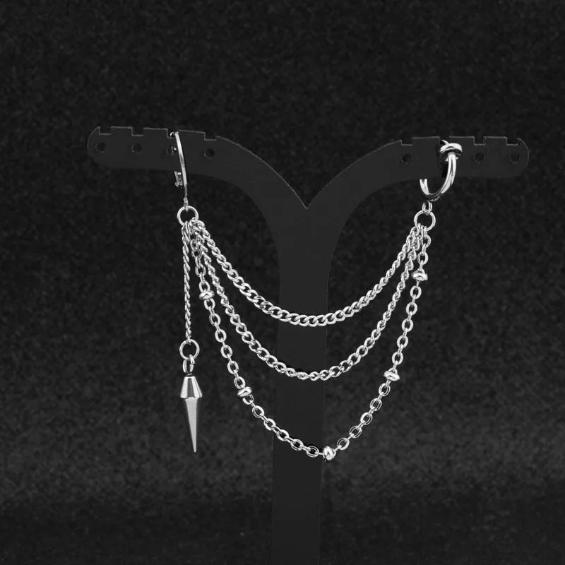 Ear Clip Cuff Cone Earrings