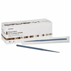 Ear Curette with Grooves 2 mm Size with Spoon Cup Tip, Disposable 50/Box