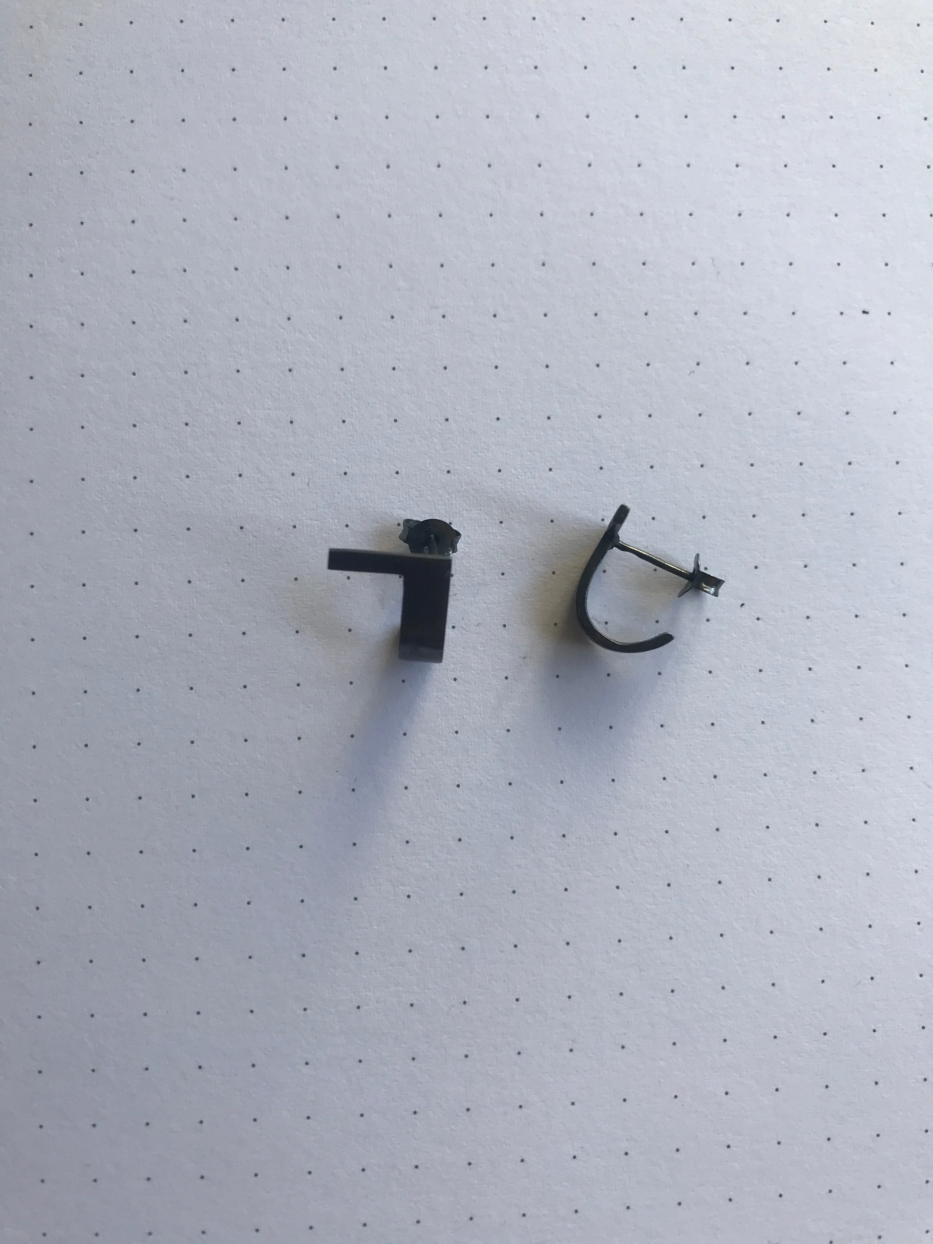 Ear Curve Earrings / Big / Silver (UL)