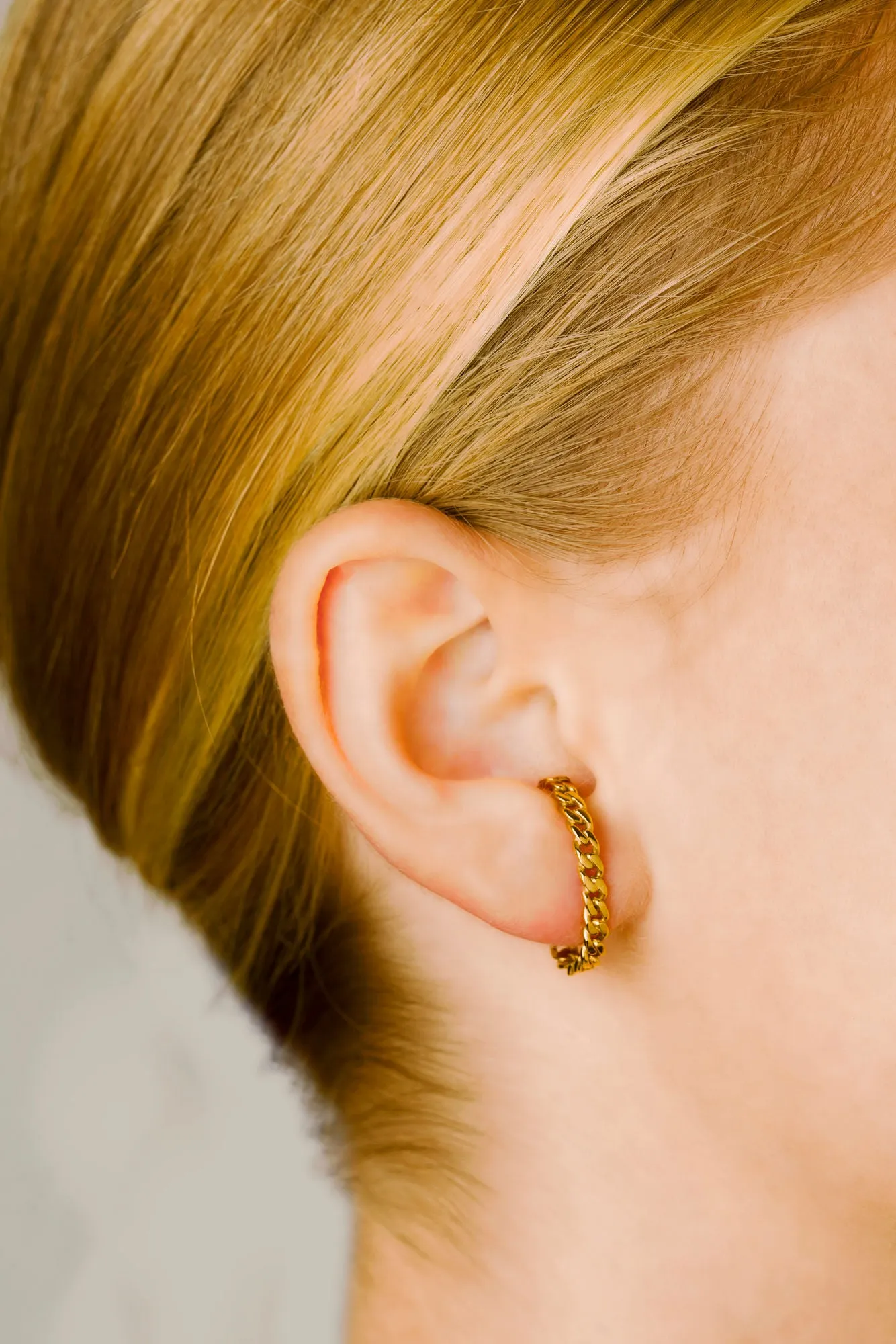 Elsa half hoop Gold Plated Hoop