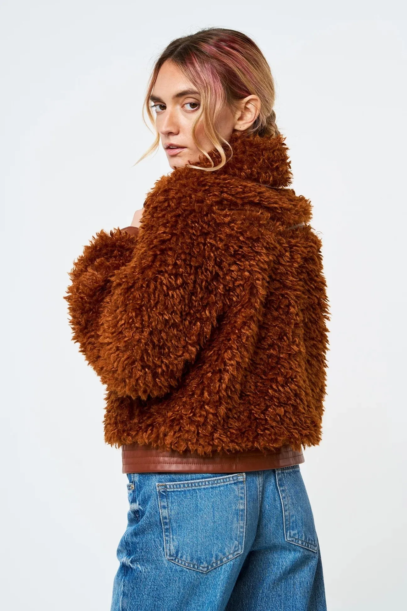 Faux Fur Bomber Jacket