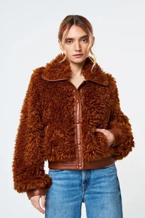 Faux Fur Bomber Jacket