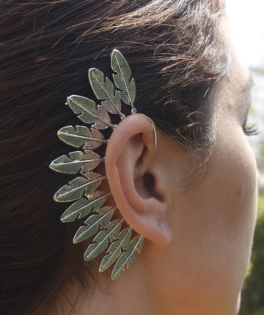 Festival Boho Feather Earcuff