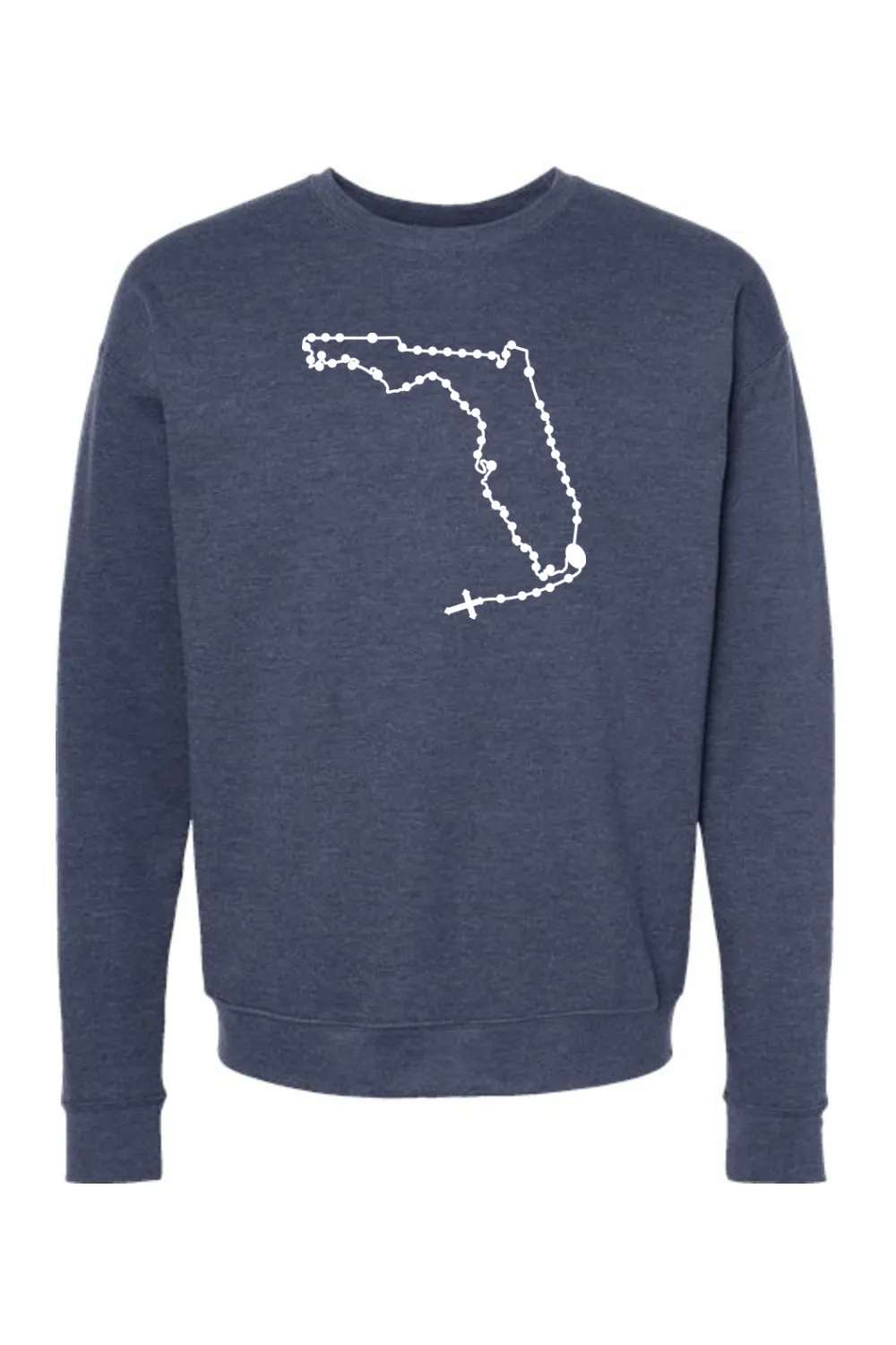 Florida Catholic Rosary Crewneck Sweatshirt