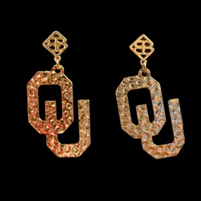 Gold & Silver OU Earrings