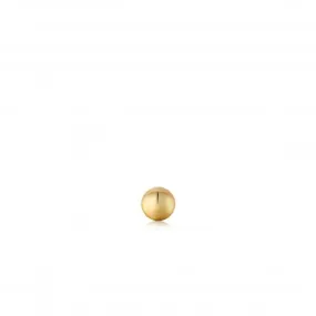 Gold Mini Sphere Barbell Single Earring E035-01G