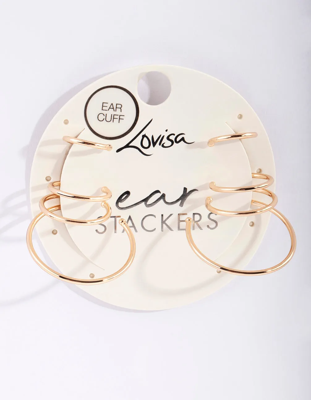 Gold Multi Hoop Cuff Earring Pack