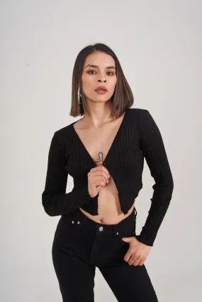 HLLY Women Odyssey Sweater Black - Amherst