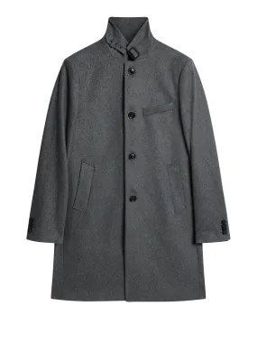 Holger Melton Coat / Mid Grey Melange