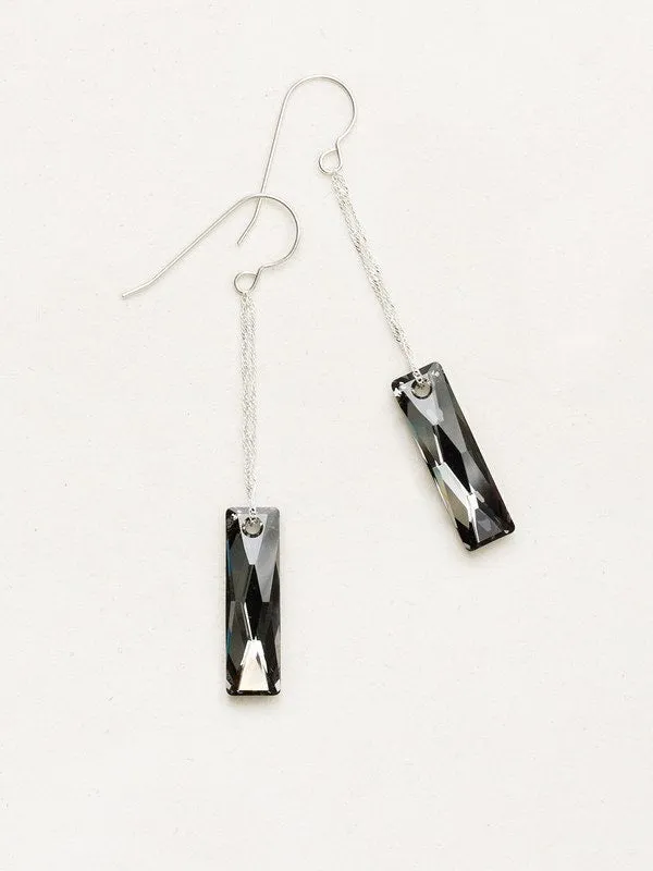 Holly Yashi Callisto Drop Earrings - Silver/Shadow