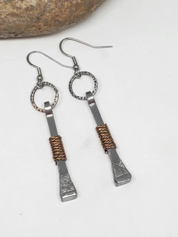 Horseshoe Nail Earrings