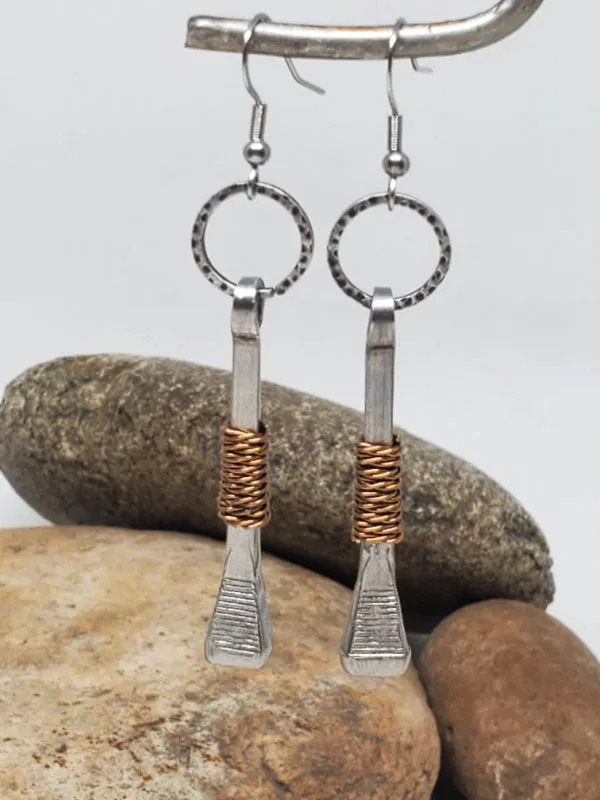 Horseshoe Nail Earrings