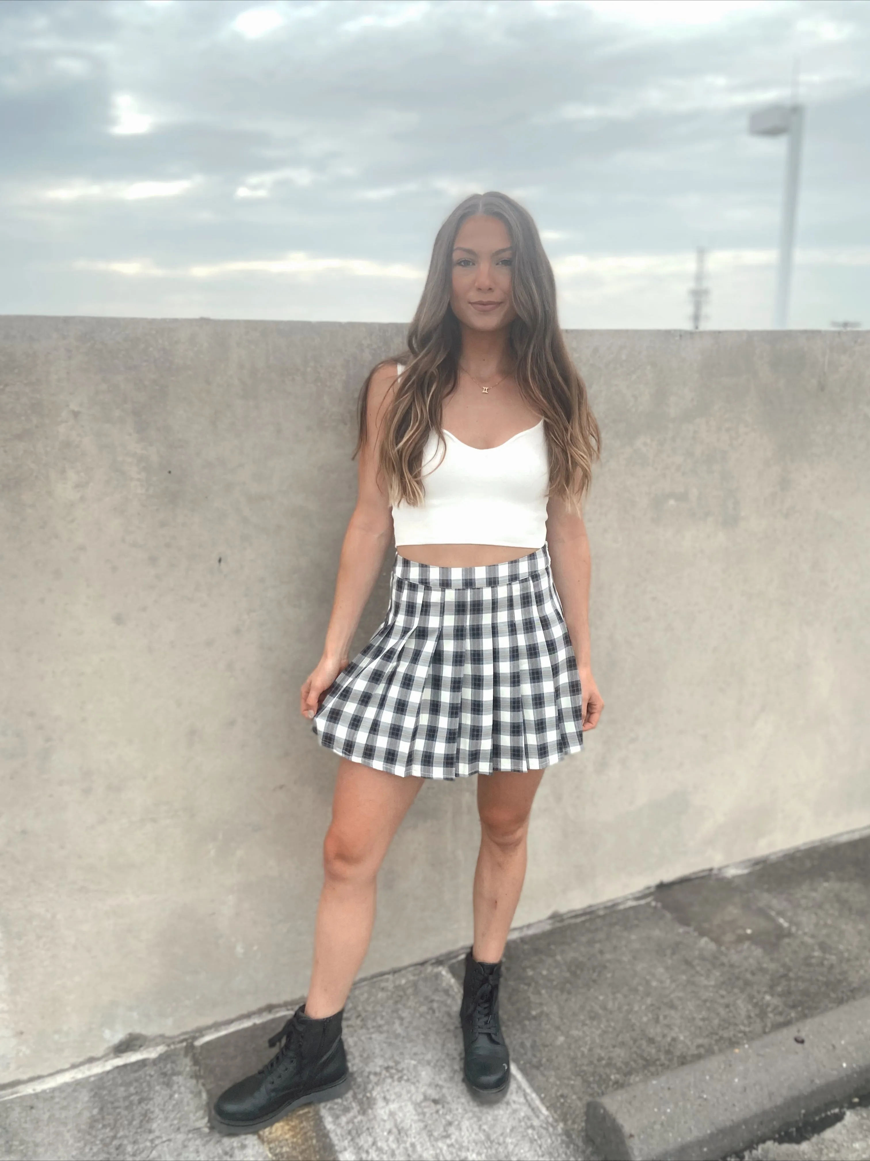 Ivory Knit Sweater Crop Top