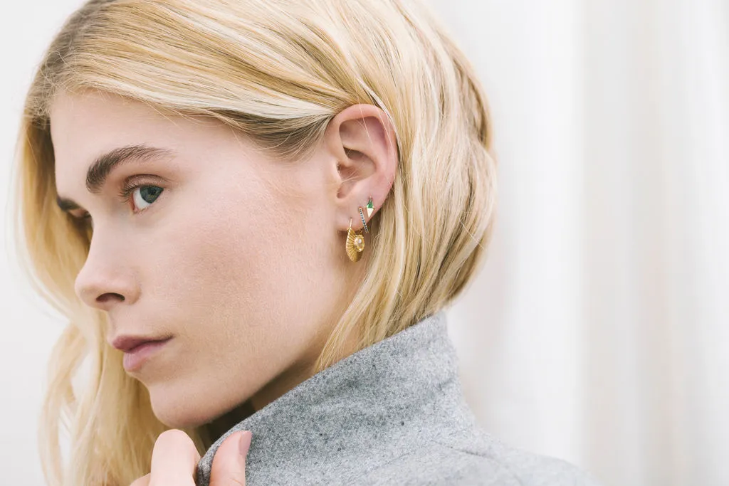 Jamie 14K Gold Earrings w. Tsavorites
