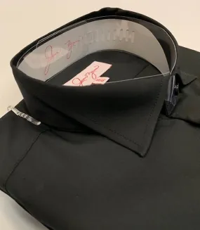 Jean Yves Victorian Collar Shirt in Black