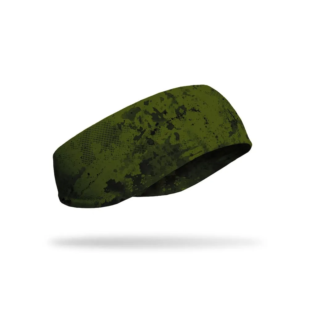 JUNK OD Green Grunge Headband (Ear Warmer)